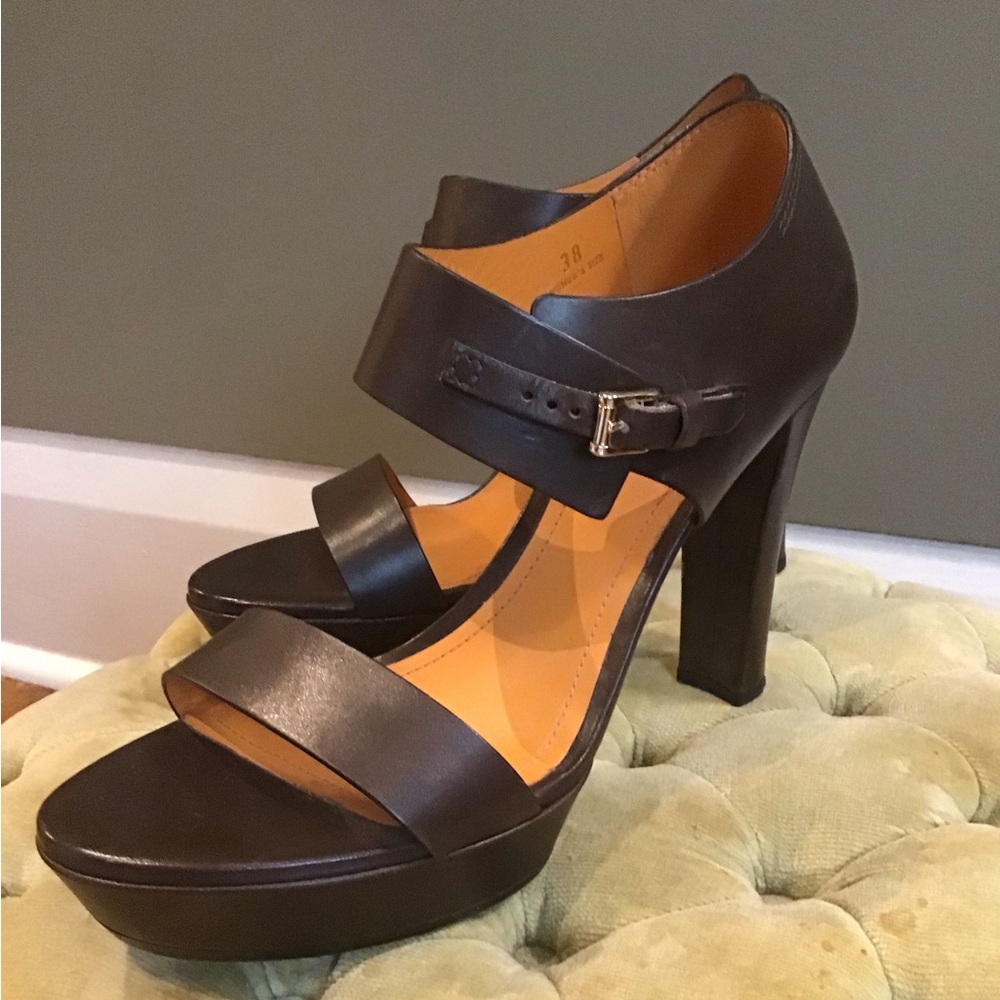 Tod's Dark Brown Leather Sandals